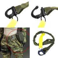 Quick Release Safety Lanyards Tactical Military Quick Release Wasit Bag Sling Safety Lanyard Sling Nylon Rope Bungee Strap Cable Management