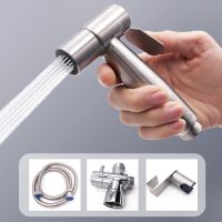 Stainless Steel Toilet Hand Held Bidet Faucet Sprayer Bidet Set Sprayer Gun Toilet Spray For Bathroom Self Cleaning Shower Head