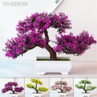 【hot】✈  Artificial Bonsai Small Pot Fake Flowers Potted Ornaments Wedding Decoration Accessories