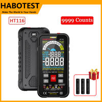 HABOTEST HT116 ดิจิตอลมัลติมิเตอร์ 9999 นับ True RMS ปิดอัตโนมัติ NCV สากลมิเตอร์โวลต์มิเตอร์แอมป์มิเตอร์ 1000V 10A DC / AC ความต้านทานมัลติฟังก์ชั่มิเตอร์โวลต์มิเตอร์