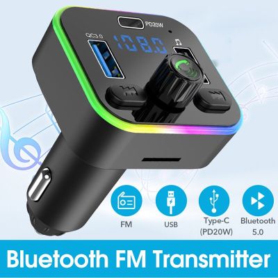 Car FM Transmitter Bluetooth Handsfree Car Kit Bluetooth V5.0 Car Wireless MP3 player Car Kit FM Modulator Car Chargers