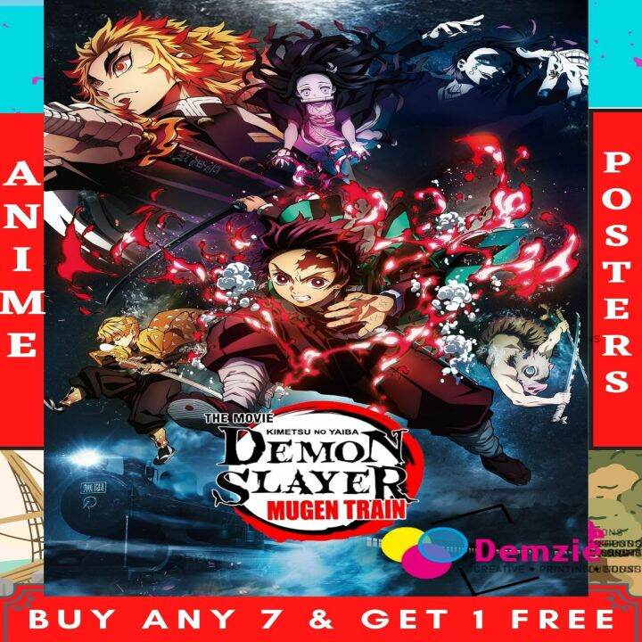 Demon Slayer A4 Poster : A4 Anime Poster - HD Prints | Normal, Sticker ...