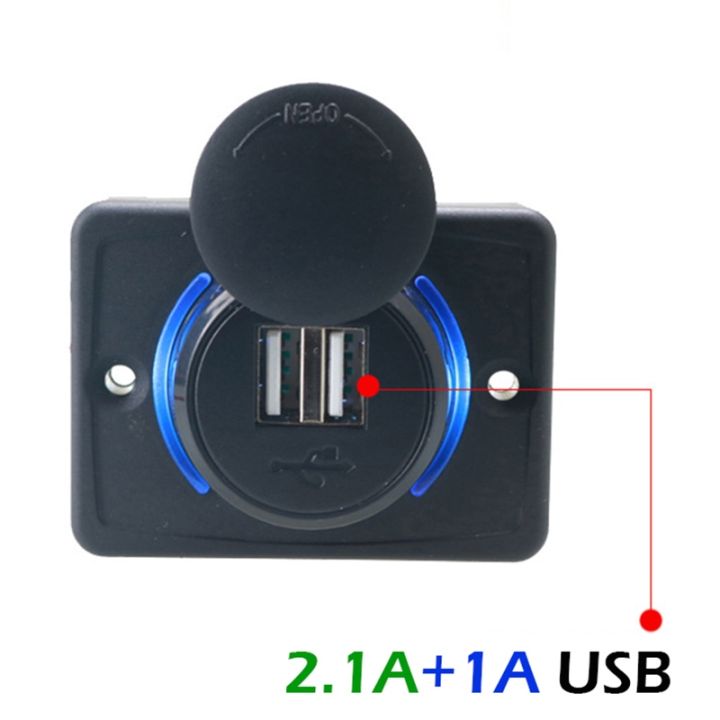 hot-usb-12v-3-1a-motorcycle-car-charger-outlet-panel-for-boat-bus