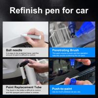 2Pcs/Set No Smell Car Paint Pen No Smell Painting Pen Smooth Writing Cars Paint Scratch Repair Pen Varnish Pen  Touch Up Paint Pens