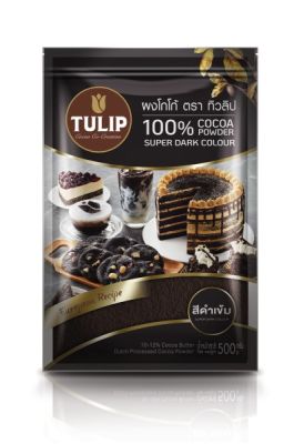 สินค้ามาใหม่! ทิวลิป ผงโกโก้ ชนิดสีดำ 500 กรัม Tulip Super Dark Cocoa Powder 500 g ล็อตใหม่มาล่าสุด สินค้าสด มีเก็บเงินปลายทาง