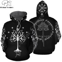 Viking symbol - odin Tattoo 3D Printed Men Hoodie Harajuku Fashion Hooded Sweatshirt Street costume Autumn Uni hoodies