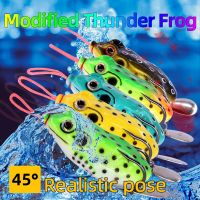 5pcs Topwater Soft Frog Fishing Lures Crankbait Artificial Soft Bait Wobbler Tackle for Fishing