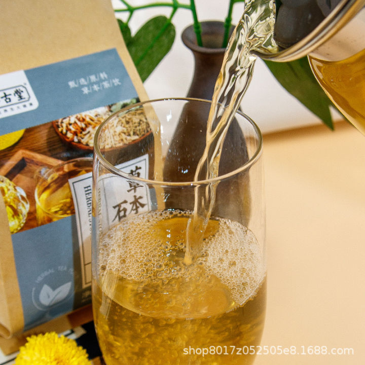 หินสมุนไพร-cungutang-ชาใสไก่หินทองด้านในชาใสการผสมกันของชาถุงชาทดแทนชาชาเพื่อสุขภาพชา-o-em-generationqianfun