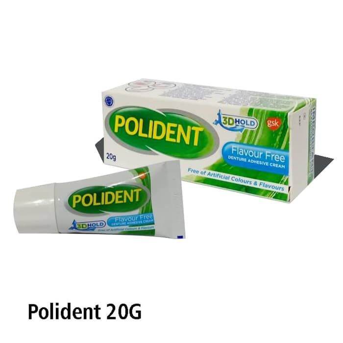Polident glue false teeth rechargeable 20 gram glue adhesive false