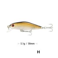 1ชิ้นเหยื่อปลาไพค์5.8เซนติเมตร5.1กรัมเหยื่อรูปปลาซิว Crankbait Isca Artficial เหยื่อแข็งเบสเหยื่อตกปลาปลาคาร์พปลอม