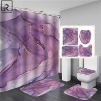 3D Art Geometric Shower Curtains in the Bathroom Waterproof Bath Curtain with Hook Sets Flannel Bath Mat Rugs Car Home Decor