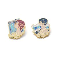 【CC】 Rin Matsuoka Nanase Haruka Cartoon Costume Props Metal Badge Pin Alloy Brooch Accessories