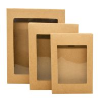 【hot】 3.2-7 inch Wedding Birthday Boxes With Windows Paper for Guests Business