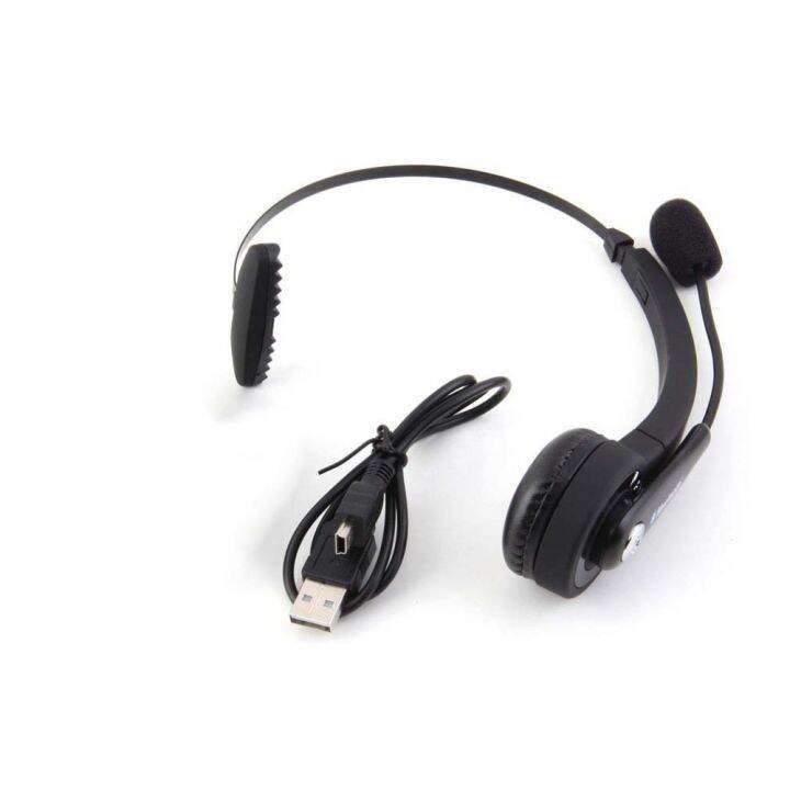 Mono Wireless Bluetooth Headset Headphones Noise Canceling with Mic