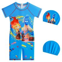 [COD] Cross-border 2022 childrens swimsuit children middle and big summer cartoon lucky element SH43 spot wholesale