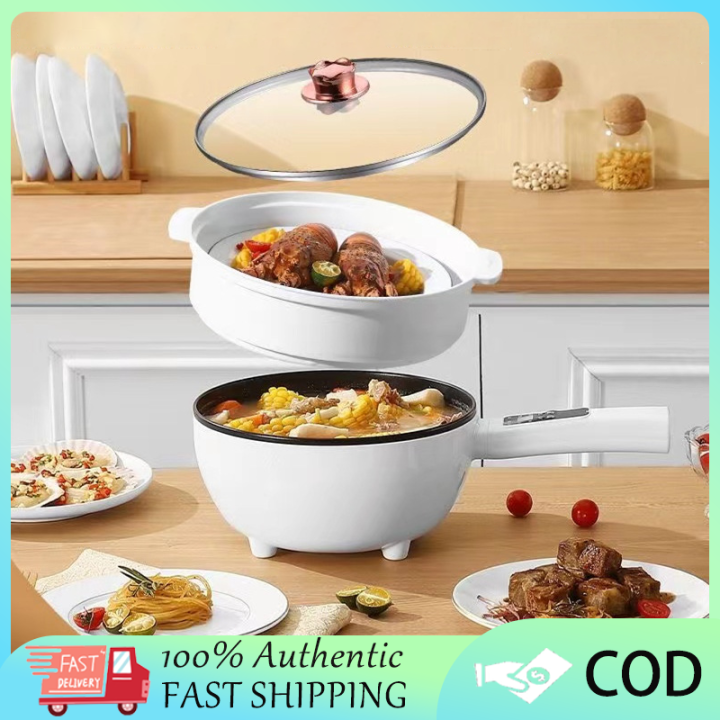 New Electric Frying Pan 4l Large Capacity Electric Pan With Steamer 2