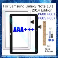 บารุเหมาะสำหรับ Samsung Galaxy Note 10.1รุ่น2014 P605 P601 P600 P607แบบดิจิทัลแผงควบคุม LCD Penggantian Luar