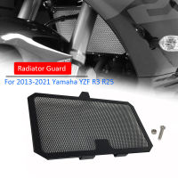 อุปกรณ์เสริมสำหรับรถจักรยานยนต์CNCฝาครอบหม้อน้ำหม้อน้ำGrille GuardสำหรับYAMAHA YZF R3 YZFR3 YZFR25 2021 2020 2019 2018 13-21