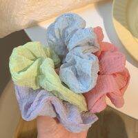 พร้อมส่ง เด็กผู้หญิง Scrunchy เชือกผมเรียบง่ายน่ารักสำหรับฤดูร้อนหญิงผมหางม้า Super Fairy HEAD ยางรัดผมที่คาดผม