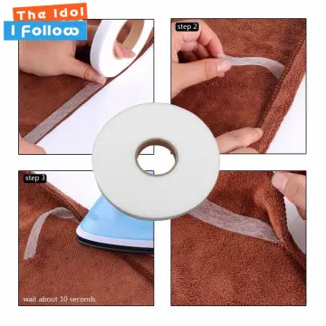 White Double Sided Sewing Accessory Adhesive Tape Cloth Apparel Fusible  Interlining Fabric Tape