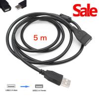 Cable Extention USB 2.0 M/F 5M (BLACK)