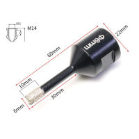 1ชิ้น6-16มิลลิเมตร M14หลุมเปิดเพชรสว่านสำหรับกระเบื้องหินอ่อนคอนกรีตเจาะเครื่องมือก่อสร้างสำหรับชิ้นส่วนเครื่องบดไฟฟ้า