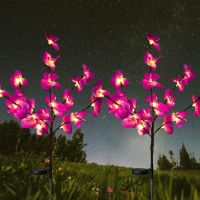 【hot】 Lights Outdoor Orchid Garden Decoration Branch Lamp Lawn