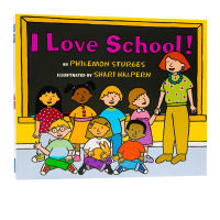 I love school! Selected into American kindergarten teaching assistant picture book