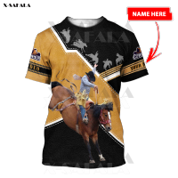 Xzx180305 baking horse Rodeo BRONC riding 3D print T-shirts tops tee short sleeve casual high quality mile fiber b.lade tank