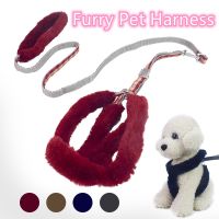 【FCL】▥ Supplies Dog Harness and Leash Set Warm for Chihuahua Adjustable Accessories