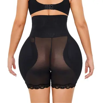 Lady Tummy Control Panties Women's Seamless Mid Waisted Shapewear Female  Breathable Shaping Panty with Removable Buttock Pads Woman Belly Control  Underwear Ladies Mesh Breathable Slim Shorts by Vvvoqcqtqo
