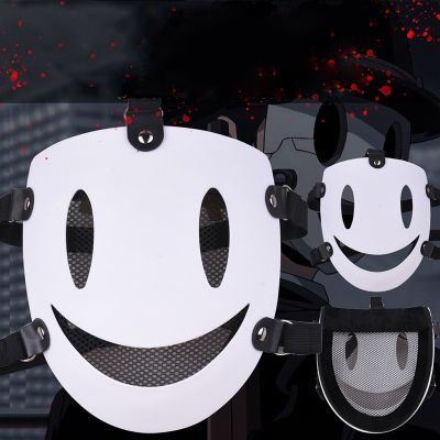 LED Mask Anime High-Rise Invasion Sniper Mask Japanese Tenkuu Shinpan Cosplay Costume Accessories Halloween Party Mask