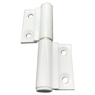 Toilet Small Folding Door Flag Hinge White Bathroom Door Aluminum Detachable Hinge 2.5mm Thick 4pcs Door Hardware Locks