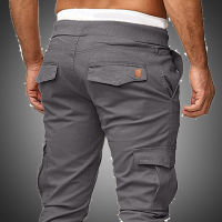 Mens Cargo Pants Drawstring Jogger Chinos Male Work Pants Cotton Trousers Tactical Pants Outdoor Trousers Grey Army Sweatpants