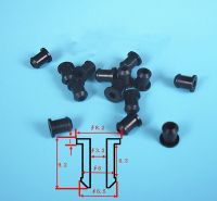 1 Buah Tutup Karet Silikon 6Mm Hitam/Putih Penutup Plug Tipe T Penutup Gasket Snap-On untuk Melindungi Topi Melalui Sumbat Segel Koil