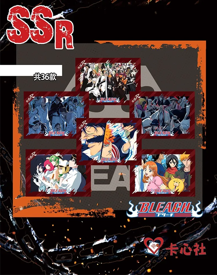 Newest Original Bleach Japan Anime Collection Card Cartas Games Battle Card  for Children Birthday Gift Carte Juego De Cartas