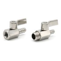 Mini Ball Valve 304 Stainless Steel Sanitary 8/10/12mm Hose Barb 1/8 1/4 1/2 3/8" BSP Male Female Threaded 2 Way Ball Valve