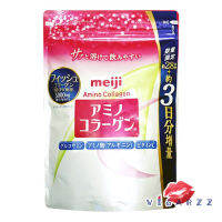 (31 วัน Refill ชมพู) Meiji Amino Collagen 5000mg คอลลาเจน 5,000 มก. 217g แบบซอง ช่วยให้ผิวนุ่ม ชุ่มชื้น และมีความยืดหยุ่นมากขึ้น