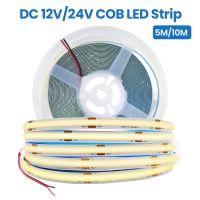 12V 24V COB LED Strip Light 320LEDs/M High Density Flexible 8mm FOB Tape Lights 5M 10M RA90 Warm Nature Cold White Linear Ribbon LED Strip Lighting