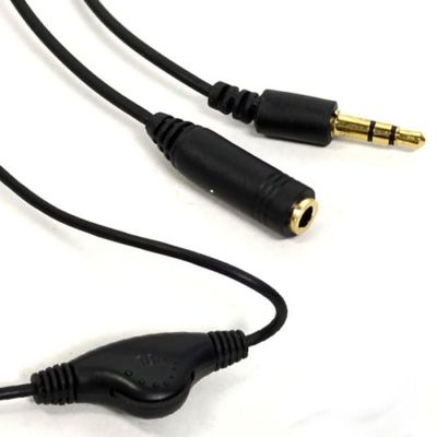 【cw】 1M Audio Extension Cable Multifunctional Earphone Headphones Expand Your 3.5mm M/F Setero Cord With Volume Control