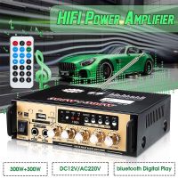 สเตอริโอHIFI amplifier มินิ 600W 2CH  จอแสดงผล LCD build-in ไร้สายบลูทู ธ วิทยุ FM เครื่องขยายเสียง Bestbuy AMP1 AC220V DC12Vเครื่องขยายเสียงไฮไฟไร้สายบลูทูธFM