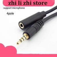 zhilizhi Store 4 Pole Stereo 3.5mm Audio Male to Female AUX Jack Plug Audio Extension Cable Cord Headphone Car Earphone Speaker