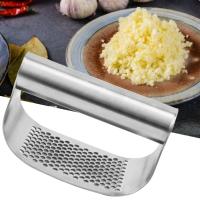 ☃  Garlic Press Crusher Squeezer Masher Mincer Stainless Steel Multifunctional Garlic Ginger Squeezer Manual Kitchen Cooking Tool