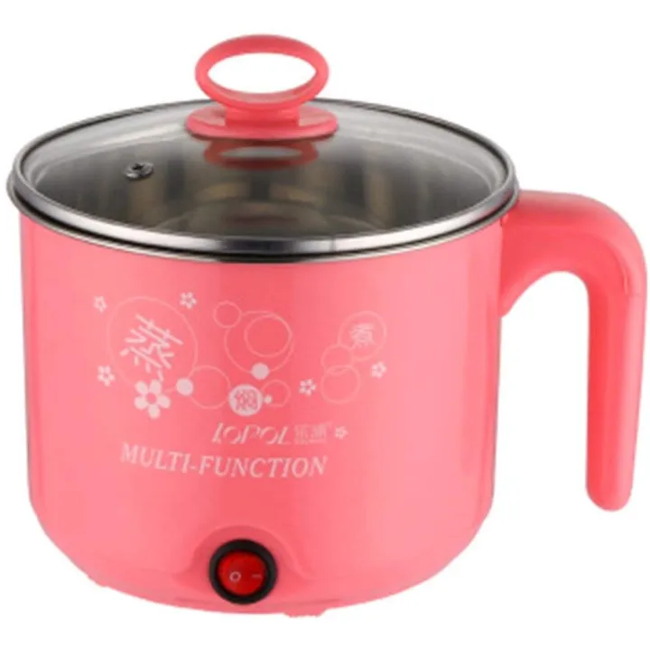 18cm Random Color Almighty Cooking Helper Mini Multifunction Electric Hot Pot Cooker Stainless
