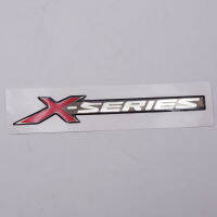 โลโก้ เรซิ่น X-SERIES สติ๊กเกอร์ อีซูซุ ดีแม็ก สีโครเมี่ยม+แดง ขอบดำ