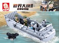 ProudNada Toys ของเล่นเด็ก ตัวต่อเลโก้ เลโก้ ทหาร เรือ Sluban Army 182 PCS M38-B0855