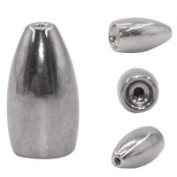 [HUYE Outdoor Store] 15ชิ้น/ล็อตเงินทังสเตน Sinker Bullet Casting Fishing Sinkers ตกปลาน้ำหนักทังสเตน Jigs เหยื่อ Rigs Fishing Tackle