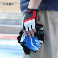 GIYO Fingerless ถุงมือขี่จักรยาน MTB Road Racing ถุงมือเจล Breathable กีฬากลางแจ้งถุงมือ DH จักรยาน Mittens Double Anti-Shock