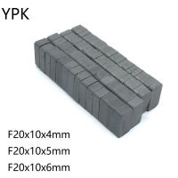 10 20 50PCS/LOT Black Ferrite Magnet 20x10x4 20x10x5 20x10x6 Strong Y30 Cuboid Permanent Magnets 20x10x4 20x10x5 20x10x6