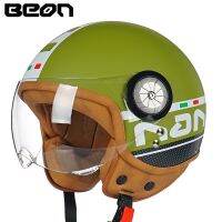 BEON-Casco ดีโมโตซิเลต้า De Cara Abierta, Casco Retro Para Motocross, Pedal, Carreras ของรถยนต์,Cálido, Sombrero De Seguridad Para Moto